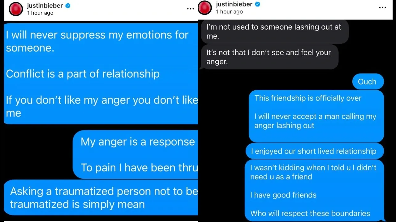 Justin Bieber Ends Friendship in Viral Texts: Tells Friend to Stop Asking If He's Okay Amid Mental Health Concerns
